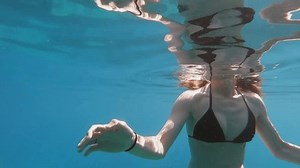 Underwater Scene Young Woman Dives Swims Stock Footage Video (100% Royalty-free) 3926736349 | Shutterstock