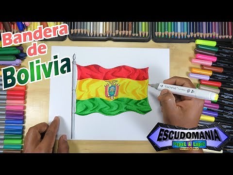Dibuja y pinta la Bandera Nacional de Bolivia