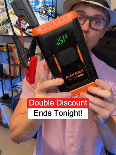 AsperX AX260 Portable Jump Starter, Tire Inflator, Power Bank & Safety Light All In One! #newyearnewme #NewYearNewYou #tiktokshopjumpstartsale #tiktokshopcreatorpicks #carjumpstarter Jump starter, Flash Sale, Women 30 , Women 35 , Women 40 , trending Products, Free Shipping, discount. *Final Price / Shipping may differ based on your TikTok account, available coupons, and current promotions. Always refer to product listing for up-to-date offers. Results may vary.