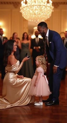 The Sweetest Proposal Chaos 😂 Toddler Tries to Stop Dad From Saying Yes! 💍👶❤️"!#ProposalMoment