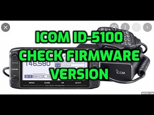 ICOM.ID-5100 Check Firmware Version