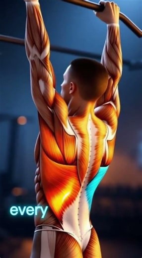 Strict Pull-Up Anatomy Animation: Lat, Biceps & Upper-Back Activation