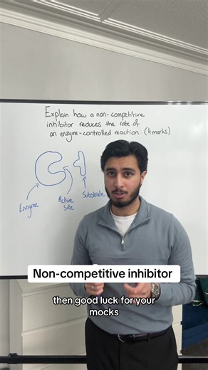 Struggling with enzyme inhibition? Here’s a quick A-level Biology explanation to help you secure the marks in exams.#alevels #alevelbiology #biology #studytok #aqabiology