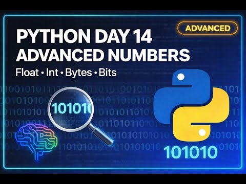 Day 14 🔥 | Advanced Integer & Float Deep Dive (Bytes, Bits, Precision)