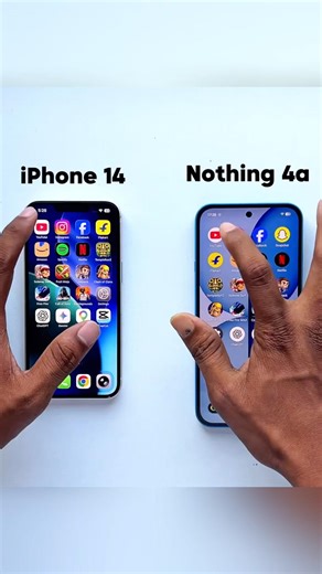12GB RAM vs 6GB RAM! Nothing 4a vs iPhone 14 Speed Test 🔥