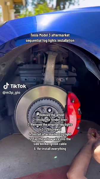 Tesla Model 3/Y Sequential Fog Lights Installation Guide