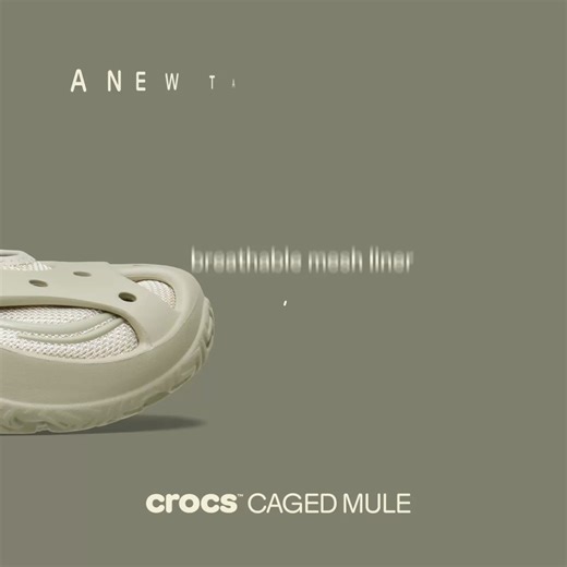New in Summit White. The Caged Mule delivers sculpted style with all-day LiteRide™ comfort. | Crocs