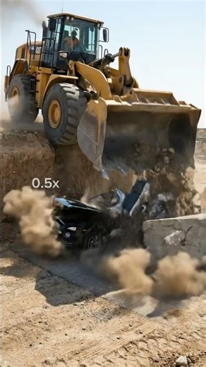 Ultimate Excavator Crash Test: Who Survives? #shorts #crashtests
