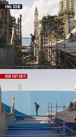 🎬🔥 How they made the amazing VFX set extensions in the series The Last of Us. . . . . #vfx #vfxbreakdown #visualeffects #thelastofus #prime #amazonprime #blockbuster #filmmaker #filmmakers #filmmaking #aftereffects #makebigfilms