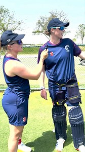 Ailsa Lister on the mic 🎤 We sent Ailsa Lister around training with the mini mic, as preparations continue for the World Cup Qualifier 🌍 #FollowScotland | Cricket Scotland