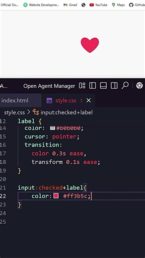Simple Like Dislike Toggle Using CSS Only 🎓🧑‍💻