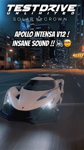 Apollo Intensa V12 6.3 L, INSANE SOUND !! IN #testdriveunlimited #gaming #automobile