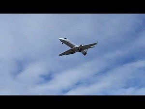 Learjet 45 landing