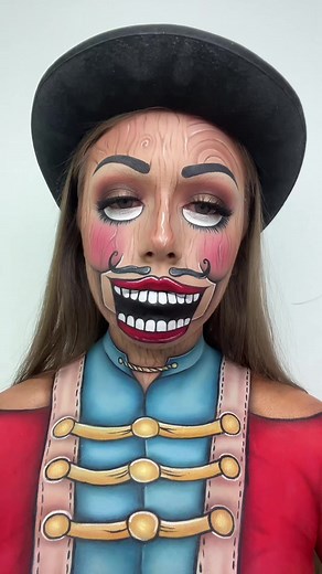 Nutcracker Makeup Tutorial for Christmas Beauty Look