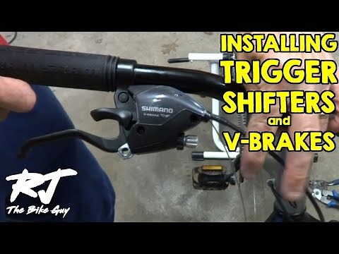 Installing Trigger Shifters/V Brake Levers On Mountain Bike
