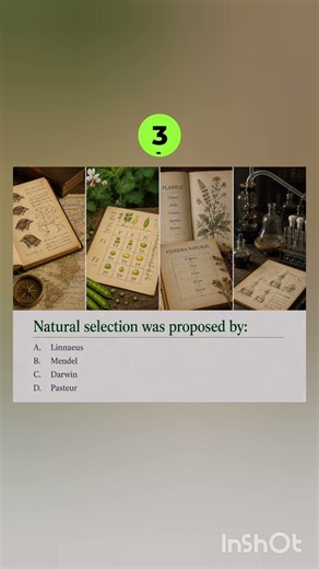 Who Proposed Natural Selection? 🌿 Biology MCQ
