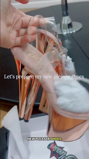 New Pleaser Shoes Prep for Pole Dance | Beginner Tips 🌟 #Poledance #PleaserShoes#HeelPrep#asmr