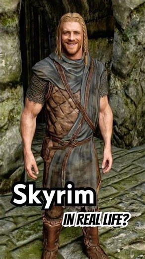 Skyrim in Real Life? 😳🔥 #skyrim #shorts #gaming
