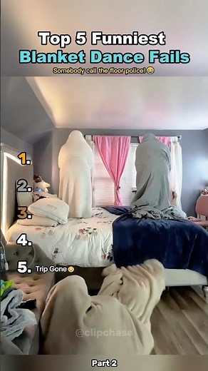 Top 5 Funniest Blanket Dance Fails Part 2