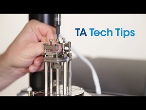 Loading the Powder Clamp on the Q800 DMA with 35mm Dual Cantilever Clamp