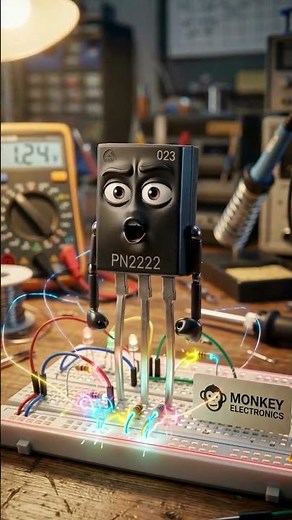 How does a TRANSISTOR work? 🤖⚡ (The boss of the circuit)