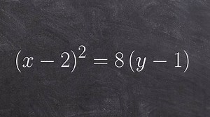 Learn to graph a vertical parabola and identify the focus and directrix