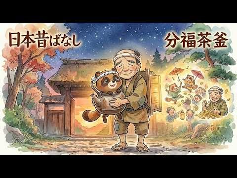 【日本昔ばなし】分福茶釜｜タヌキが最後に遺した福とは…？ / Bunbuku Chagama: The Heartwarming Story of the Lucky Teakettle