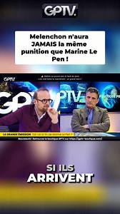 ‼️ Melenchon n'aura JAMAIS la même punition que Marine Le Pen ! Vous êtes d'accord ? 🔗 L'émission complète est ici : https://geopolitique-profonde.com/videos/rn-marine-le-pen-condamnation/ #GPTV #melenchon #lepen #justice | La révolte des vaches à lait
