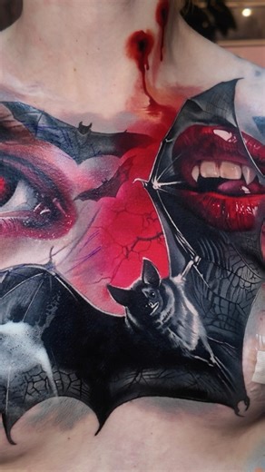 Vampire inspired tattoo | Levgen tattoo tutorials Los Angeles