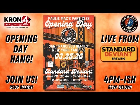 👉 LIVE Giants vs Yankees Opening Night Watch Party at Standard Deviant! 🍻⚾