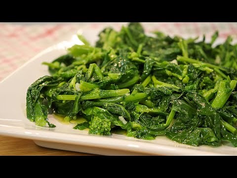 Grelos Salteados em Azeite e Alho | Receita Fácil