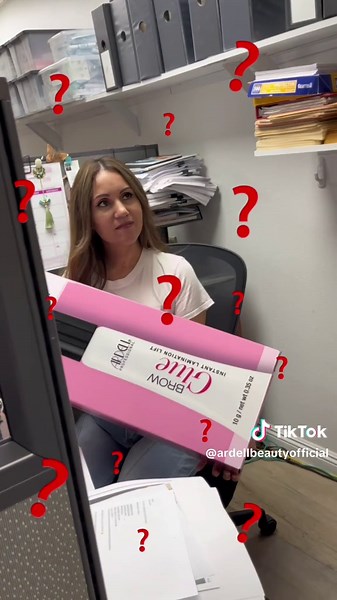 Giving our Ardell team life size products of our best sellers 😂 Should we sell oversized Ardell products 👀? #ardellbeauty #fyp