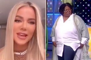 Khloe looks unrecognizable as she wishes Whoopi a happy birthday in sweet video