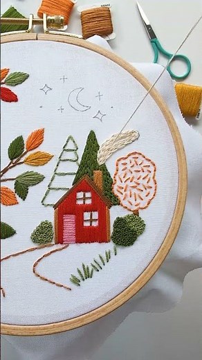 New Owl's Cottage beginner embroidery kit!