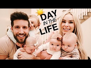 A DAY in the life with TRIPLETS and a toddler. Our crazy daily routine.