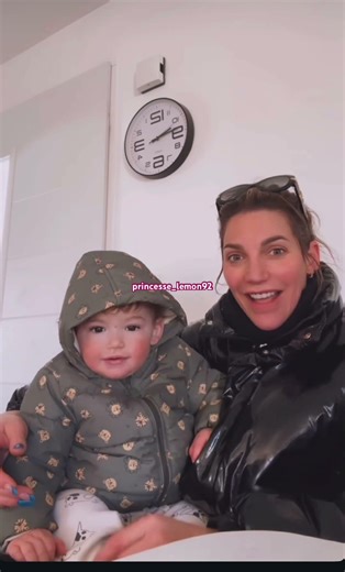 Nadège Lacroix and her son Elyo-Romeo