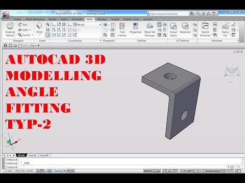 AUTOCAD 3D, How to drawing angle fitting typical 2, autocad