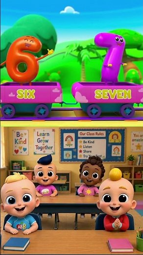 Ten Little Numbers Songs for kids #shorts #trending #viral #songsforkids #music