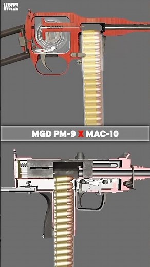 Submachine gun : MGD PM-9 x MAC-10