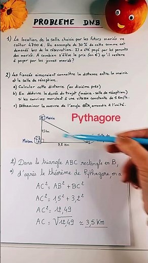 📐 RÉSOUDRE DES PROBLÈMES AVEC LE THÉORÈME DE PYTHAGORE | Applications 🔍 | Exercices corrigés
