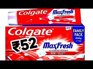Colgate MaxFresh Toothpaste, Red Gel Paste with Menthol -Spicy Fresh (Combo Pack) Toothpaste (600 g)
