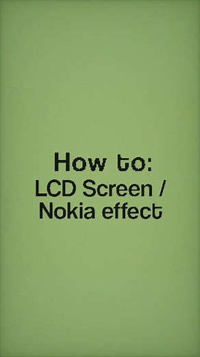 📟 How to: LCD Screen/Nokia effect in ibispaint x ! #ibispaintx #design #graphicdesign #tutorial #nokia