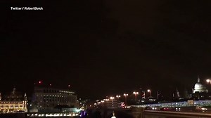 Impressive lightning display over central London