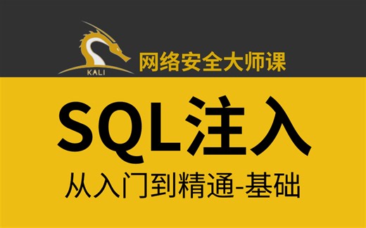 学习一小时胜过十小时，世界公认最好的渗透测试SQL注入课程！用最好的学习方法包你学会！