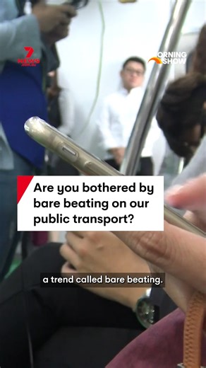 Are you bothered by "bare beating" on public transport? The term refers to playing music or videos without using earphones or headphones. #barebeating #publictransport #transport #bus #train | 7NEWS Sydney