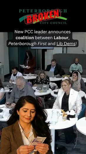 🤫 I'm told several Labour Councillors are already unhappy with the set up⁉️ Also, as leader, Cllr Qayyum will now get an extra £35,994 on top of her basic councillor pay❗️ #PCC120925 #PCCfinancialCrisis #PeterboroughCC #CllrWayneFitzgerald #CllrShabinaQayyum | Darren Fower - Pboro