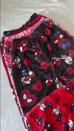 hello kitty and spider man pjs 😍😍#hellokitty #sanrio #spiderman #jellykawaiishop