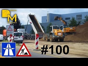 MEGA AUTOBAHN BAUSTELLE DOKU #100 BAGGER + MULDENKIPPER STRASSENBAU 🚧 FREEWAY ROAD CONSTRUCTION