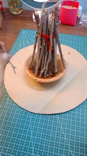 Holi mini Holika DIY 🔥#Holi #DIY #HolikaDahan #HoliCraft