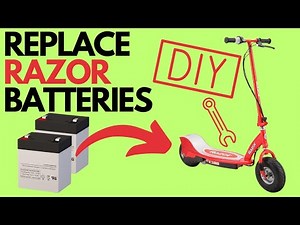 Replacing Razor E175 12 Volt Batteries - Easy Tutorial for Beginners - Basic Tools